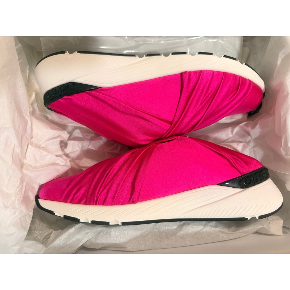 Casadei Women Fuchsia Satin Stretch Draped Sneakers 36 2J005K0201SAST60L